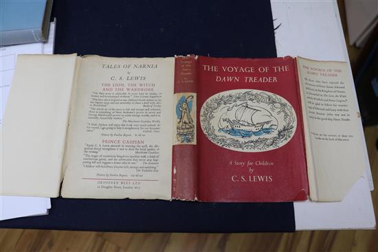 Lewis, Clive Staples - The Voyage of The Dawn Treader, 1st edition, illustrated by Pauline Baynes, in price clipped